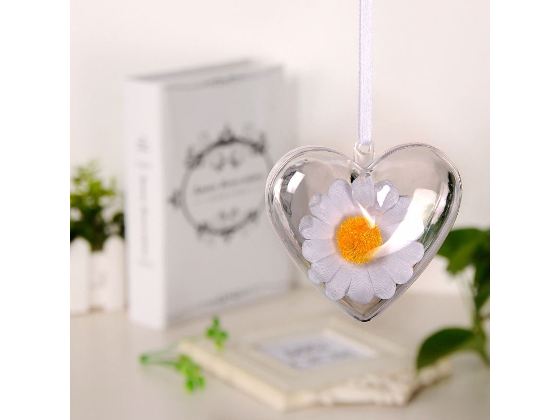 Bola De Plástico Transparente (adequada Para Flores Eternas, Material Oco De Ps) Eoocoo