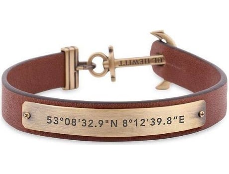 Pulseira PAUL HEWITT Castanho (Pele - 19.5 cm)