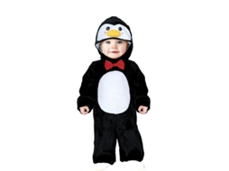 Fantasia de pinguim com capuz para bebê