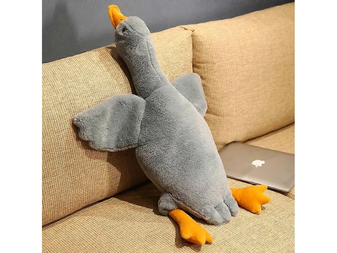 Brinquedo De Pelúcia Grande De Ganso Branco De 50-190 Cm, Bicho De Pelúcia Macio, Almofada De Pato Enorme, Almofada De Sofá Extra Grande De Ganso Bran