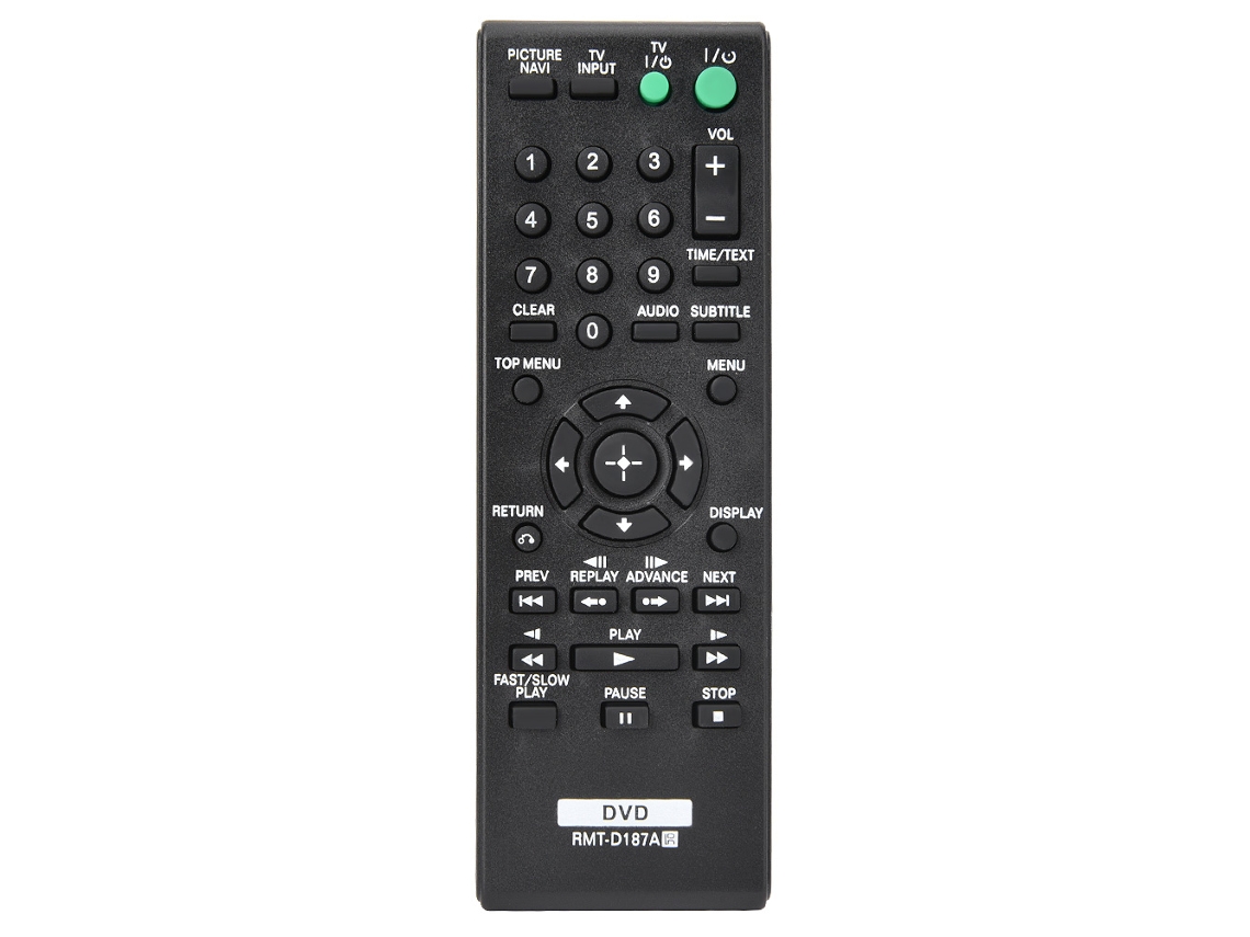 Controle Remoto Substituto Commander Para Dvd Sony Rmt-d187a