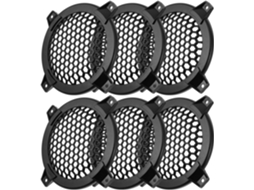 Kit De Proteção De Áudio Redondo Com 6 Peças Para Subwoofers, Incluindo Capa Protetora Contra Poeira.