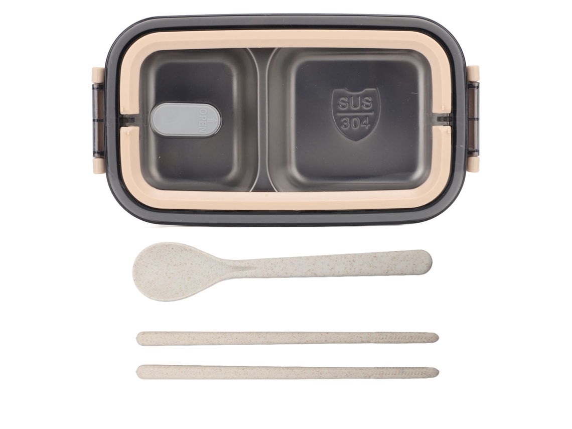 Caixa de Almoço LAXISCREED 2 Camadas 1400ml Inox