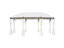 Vidaxl Gazebo Branco-nata 530 X 350 X 265 Cm