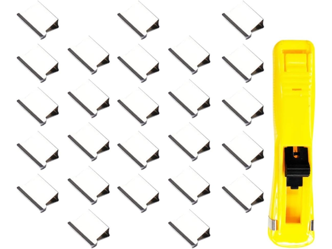 Dispensador Portátil Ultechnovo, Clipes De Aço Inoxidável Cores Sortidas, Reutilizáveis, Duráveis E Que Não Danificam O