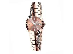 Relógio de quartzo feminino Fngeen 5808 com pulseira de aço e relógio de casal Hengrongshen