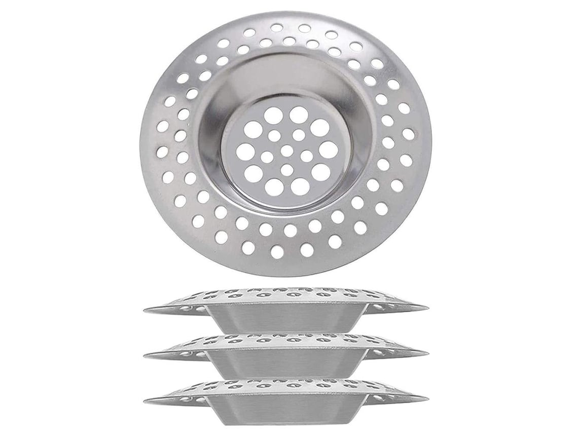 Coadores de Pia INOX, 4pcs, Filtro Anti entupimento