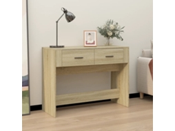 Vidaxl Mesa Consola 100x39x75 Cm Derivados De Madeira Carvalho Sonoma