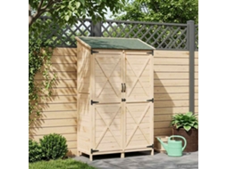 Vidaxl Galpão De Jardim Natural 106 X 56 X 176,5 Cm