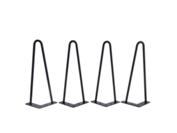 Pernas De Mesa De Ferro Preto Para Projetos Diy E Móveis