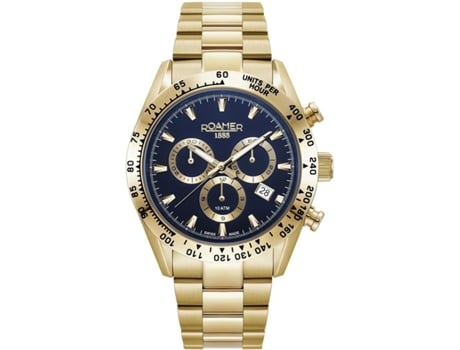 ROAMER Ouro Aço Inoxidável 850837484520 Relógio de Homem