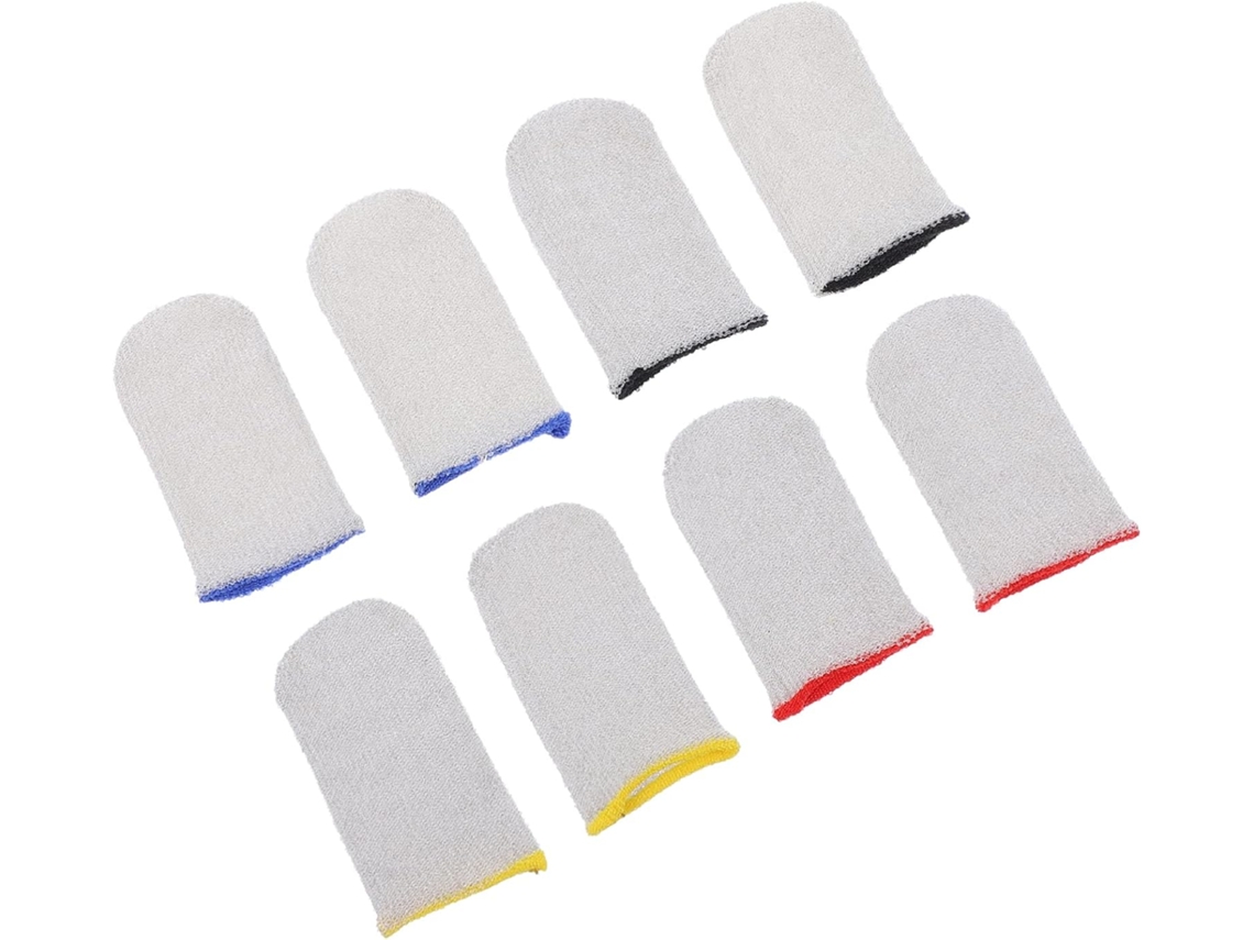 Nuobesty 4 Pares De Dedeiras Para Jogos, Antiderrapantes E Resistentes Ao Suor, Leves E Fáceis De Transportar