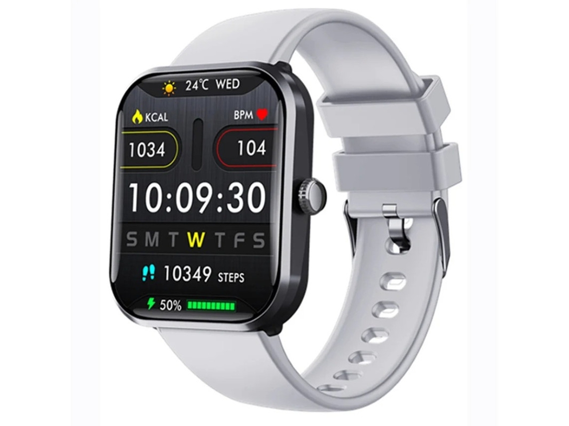 Smartwatch com monitoramento de frequência cardíaca, pressão arterial e temperatura, notificação push e medição de açúcar não invasiva. Não é Sa Bestvite