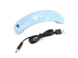 Lâmpada Uvled Portátil De 12w Para Secagem De Esmalte De Unhas Com Design Arco - Azul