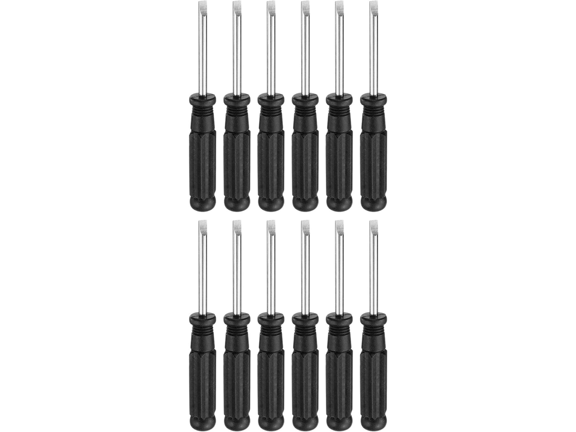 Conjunto De 12 Mini Chaves Fenda Sl4.0 Cabeça Chata, 10,6 Cm