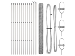 Conjunto 1 Cerca Para Jardim Vidaxl Prateado Aço (25 X 1,6 M)