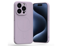 Capa Magsafe Lilás para iPhone 15 Pro MERCURY Silicone Roxo