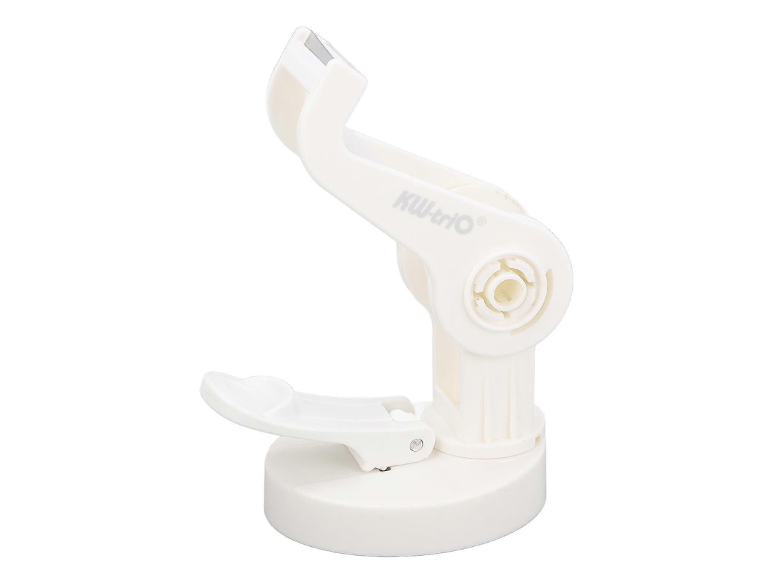 Dispensador de Fita Adesiva de Mesa com Ventosa, Ajustável, com Suporte para Rolo de Fita Adesiva, Branco. GOKOCO