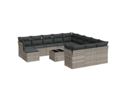 Garden Sofa Set, Garden Sofa Sets Vidaxl Cinzeto Rattan / Vime (n/a)