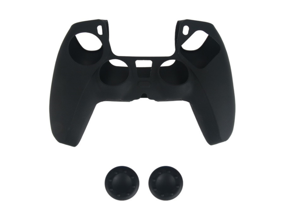 Capa de Proteção de Silicone EOOCOO para controle PS5 com partículas anti derrapantes, resistente a arranhões e choque