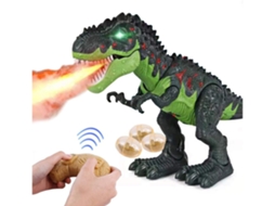 Brinquedo Dinossauro Elétrico para Crianças Tiranossauro Rex com Ovo de e Som Rugindo Reali HALINUIA
