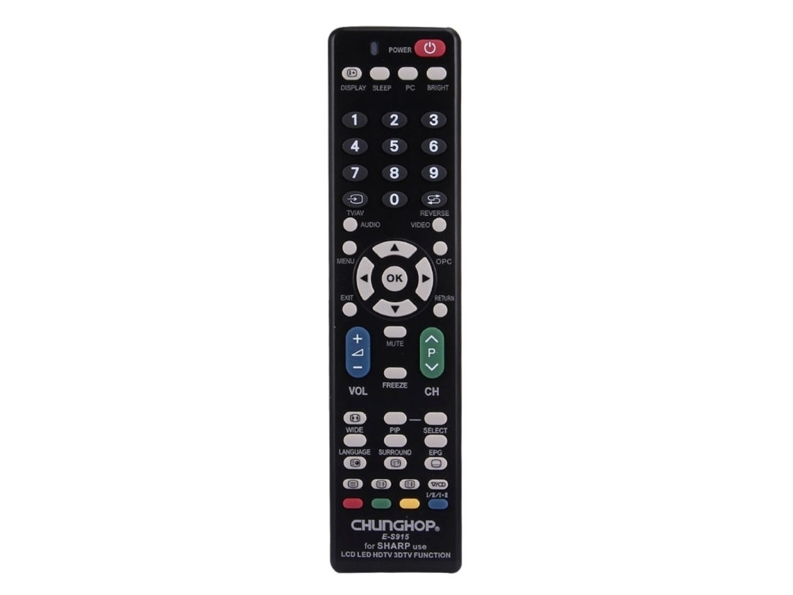 Lurelia Comando Remoto Universal Para Tvs Sharp Lcd, Led E Plasma