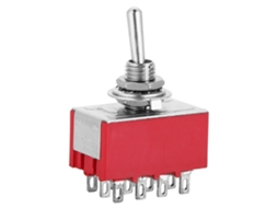 5pcs Interruptor de Palanca Mini Mts 402 12 Pines 2 Posiciones On on Mecânico