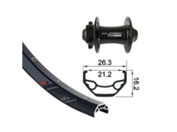 Roda dianteira 6 parafusos XLC TA-15 Rodi V.8.5 S/Oe.N