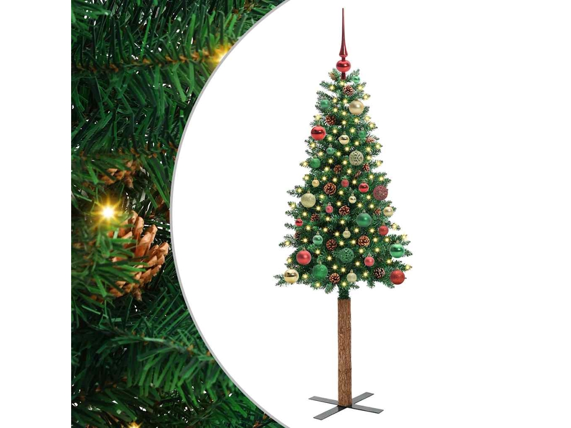 Conjunto 1 Árvore De Natal Vidaxl Verde Pvc (150 Cm)