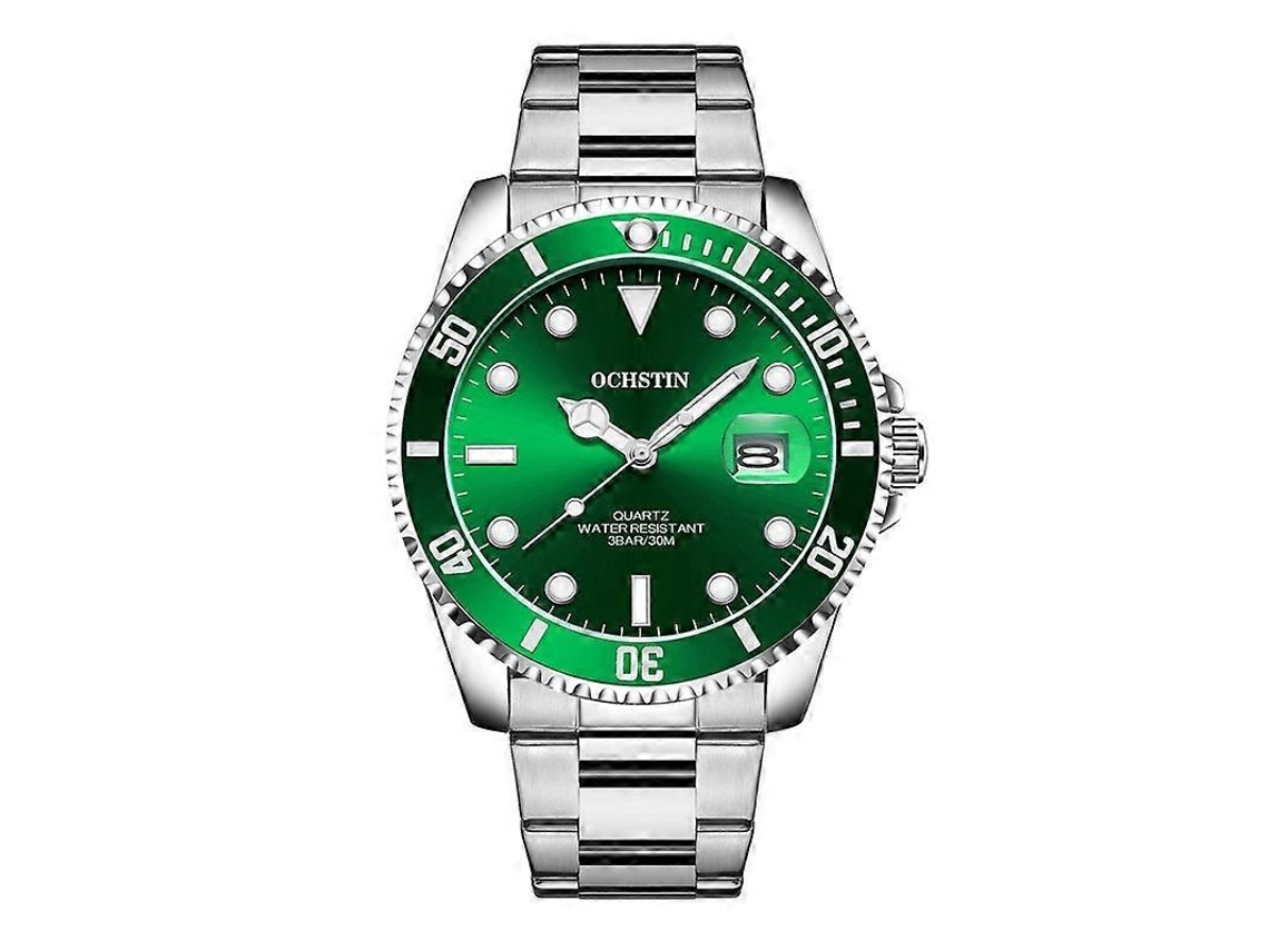 Relógio Masculino Multifuncional Ochstin 7019a Com Movimento De Quartzo, À Prova D'água E Com Pulseira De Aço Luminosa.