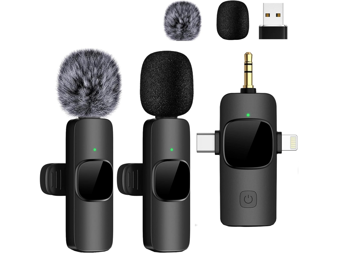 Mini Para Iphone Android Câmera Profissional Sem Fio Lapela Microfone Para Gravação De Transmissão Ao Vivo Youtube Facebook Tiktok CUICH