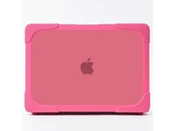 Lurelia Capa Protetora Antiqueda Bicolor Tpu Pc Para Macbook Retina 12 Polegadas A1534 (rosa Vermelha)