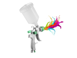 Laxiscreed Pistola De Pintura Hvlp Com Bicos De 1.4mm, 1.7mm E 2.0mm Para Acabamento Profissional