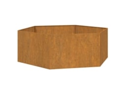 Planter, Planters Vidaxl Marrom Aço (138 X 120 X 45 Cm)