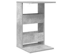 Mesa Lateral Cinzento MAISON EXCLUSIVE em Madeira Processada 40x35x60,5 cm