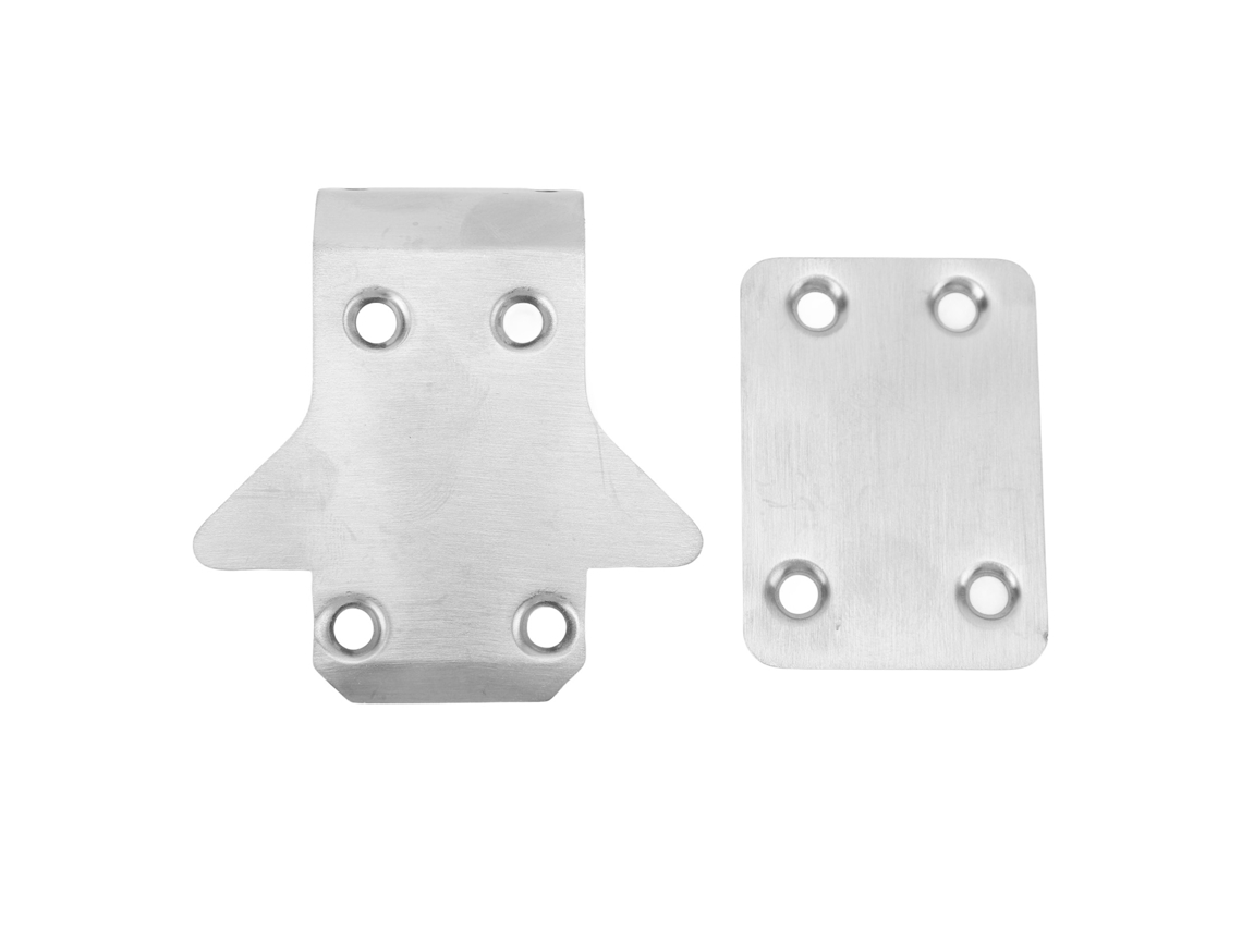 Mali 2pcs Protetor de Chassi Rc de Aço Inoxidável Placa de Deslizamento para Carro Rc Kyosho Mp10 Mp9e
