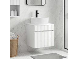 Vidaxl Vanidade De Pia De Parede Branco 49 X 44,5 X 65 Cm