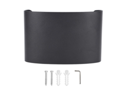 Lâmpada de Parede Externa Led 4w Bica Dupla, 3 Cores, Dimmable, Impermeável, 85 265v
