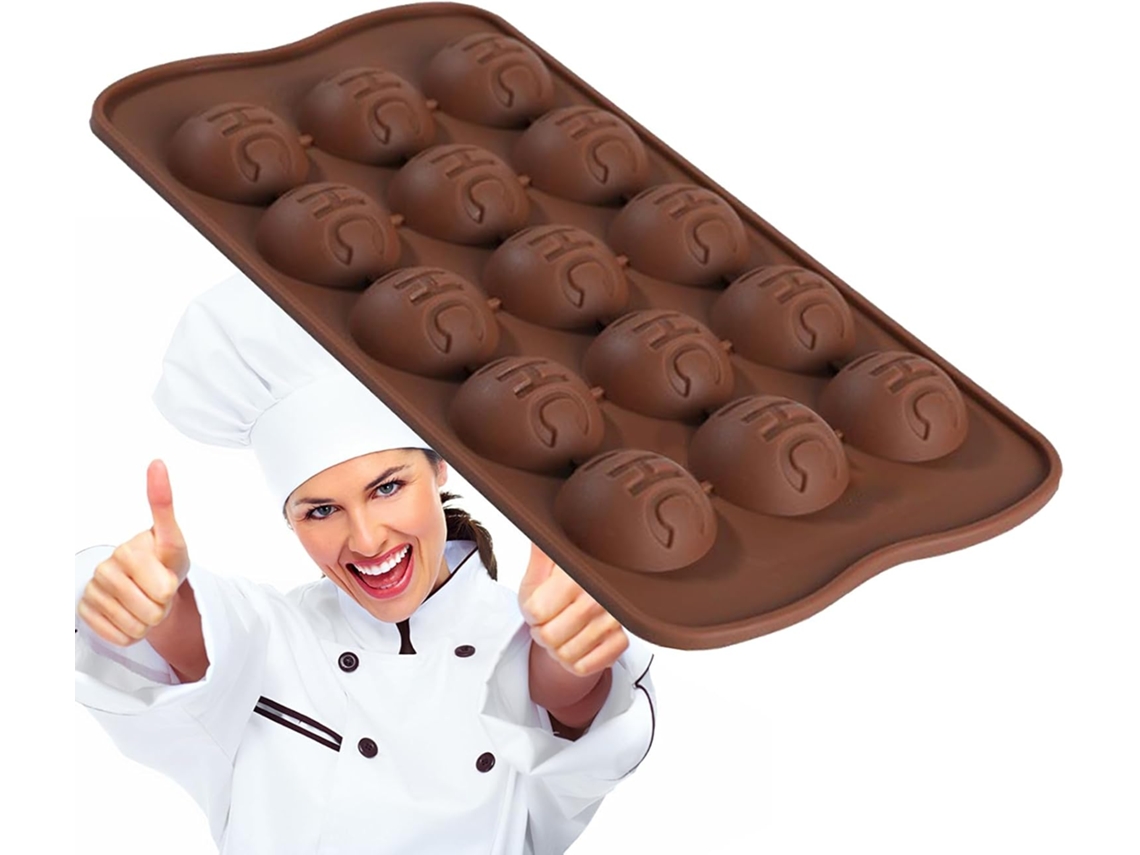 Formas De Silicone Chocolate Com 15 Cavidades Em Formato De Doces