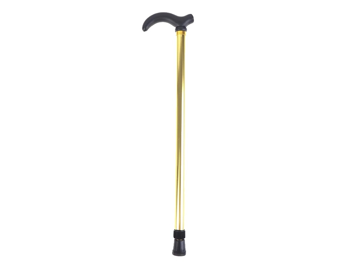 Bastão De Caminhada, Altura Ajustável, Design Antiderrapante, Ouro