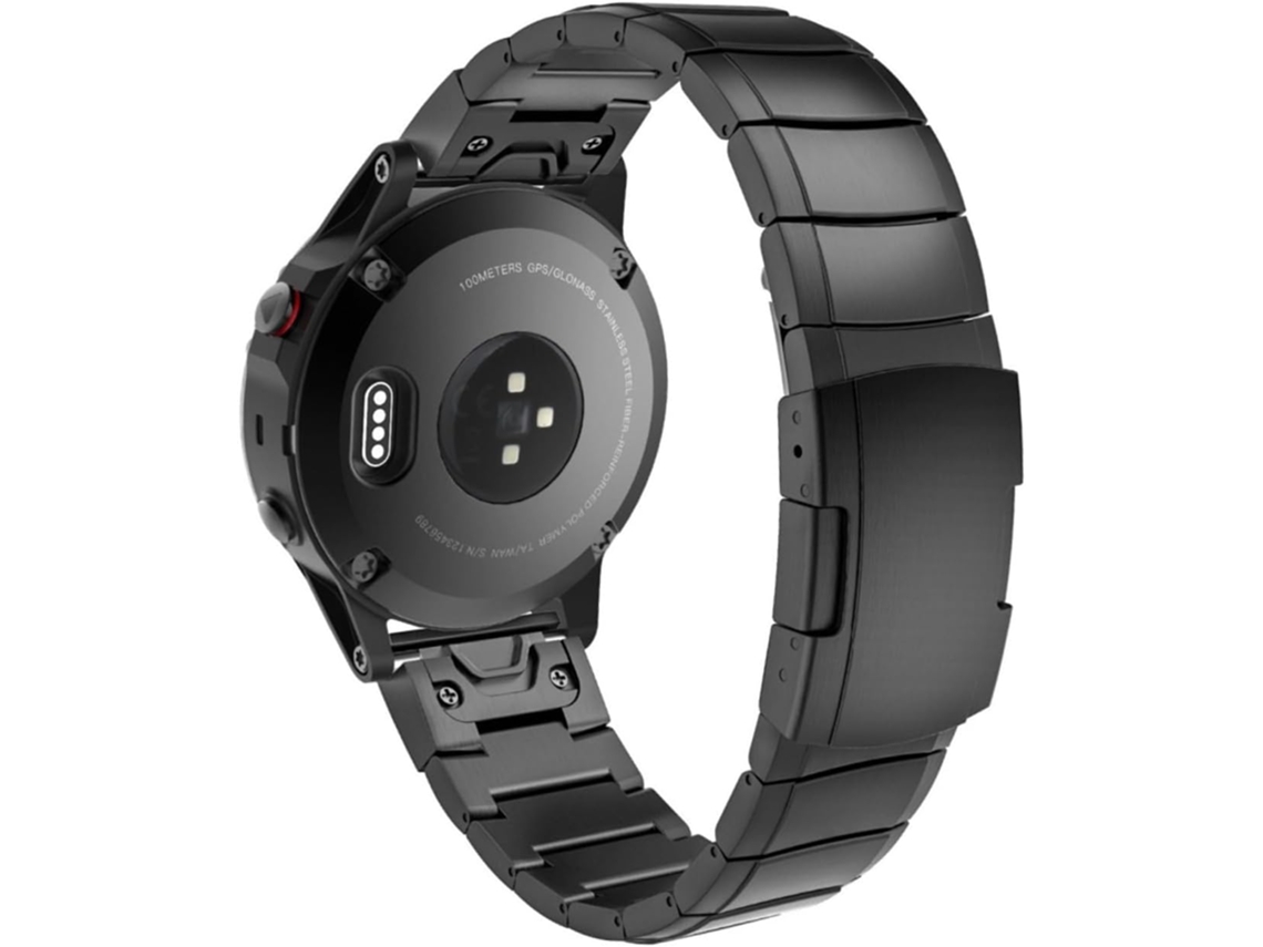Pulseira De Aço Inoxidável Com Sistema Liberação Rápida, Compatível