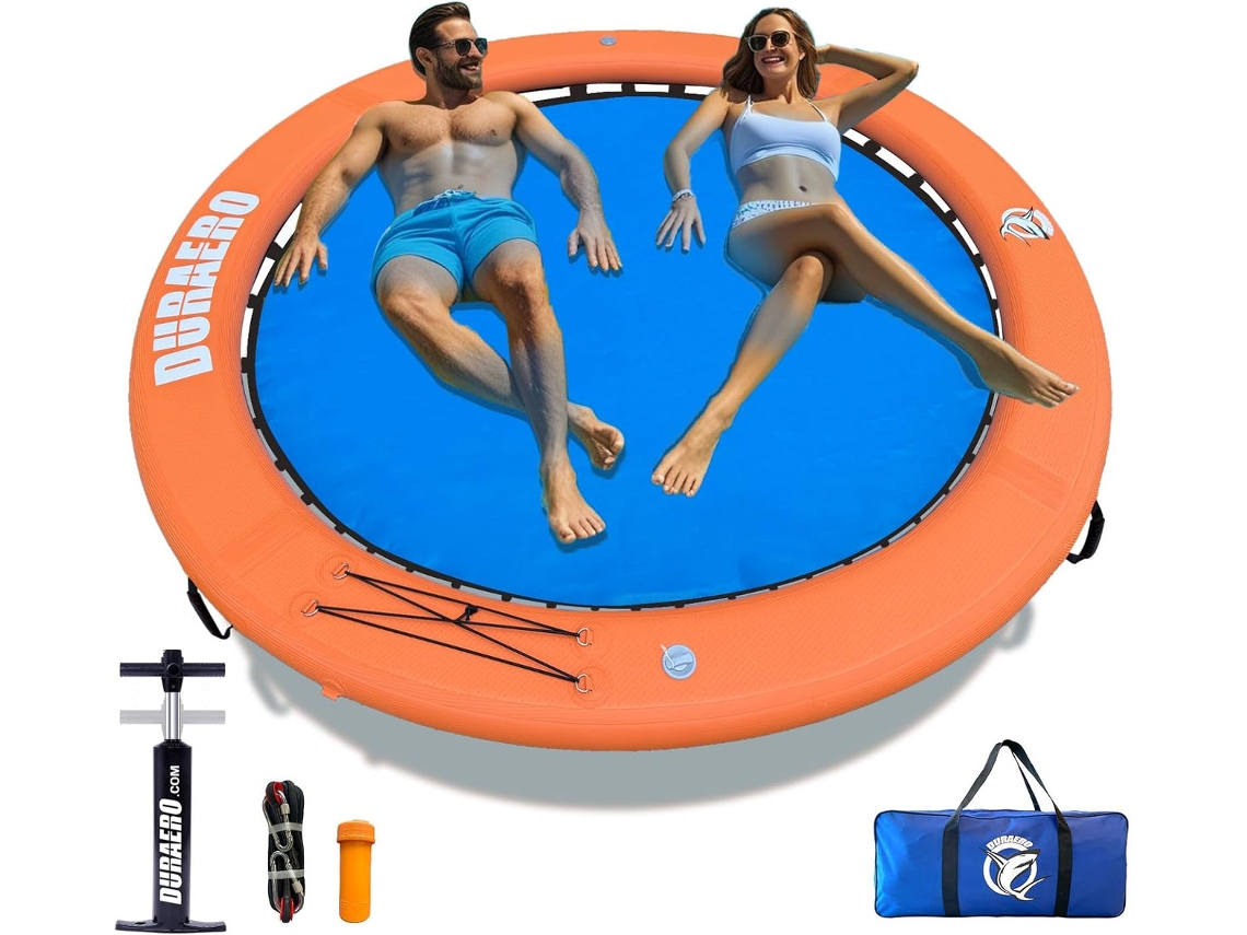 Cadeira De Rede Inflável Para A Água, Doca De Natação Redonda, Anel De Natação Para Lagos E Piscinas Duraero