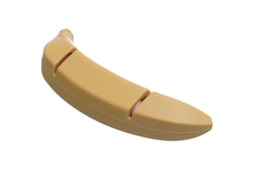 Afiador De Faca Banana, 2 Slots, Amarelo, Ferramenta Afiar Lâmina Cozinha