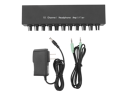 Aetheria amplificador de Fones de Ouvido 10 Canais Portátil com Equalizador e Divisor Estéreo Dc 12v Plug Us