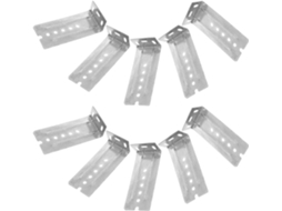 Kombuida Conjunto De 10 Placas Traseiras Para Trilho Gaveta, Suportes De Montagem Traseira Em Metal, Suporte Central
