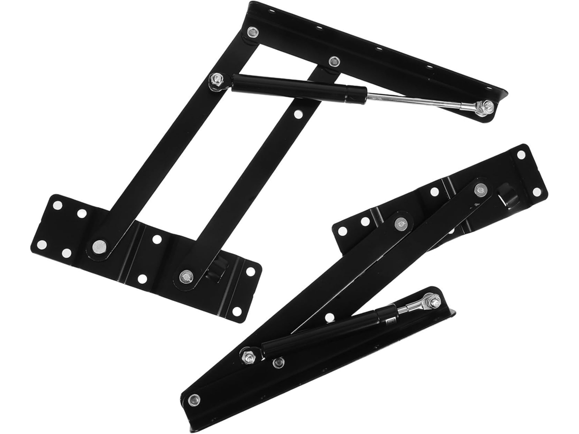 Didiseaon 2 Dobradiças Hidráulicas Para Elevação De Mesa Centro Com Suporte Dobrável Em Aço Laminado A Frio