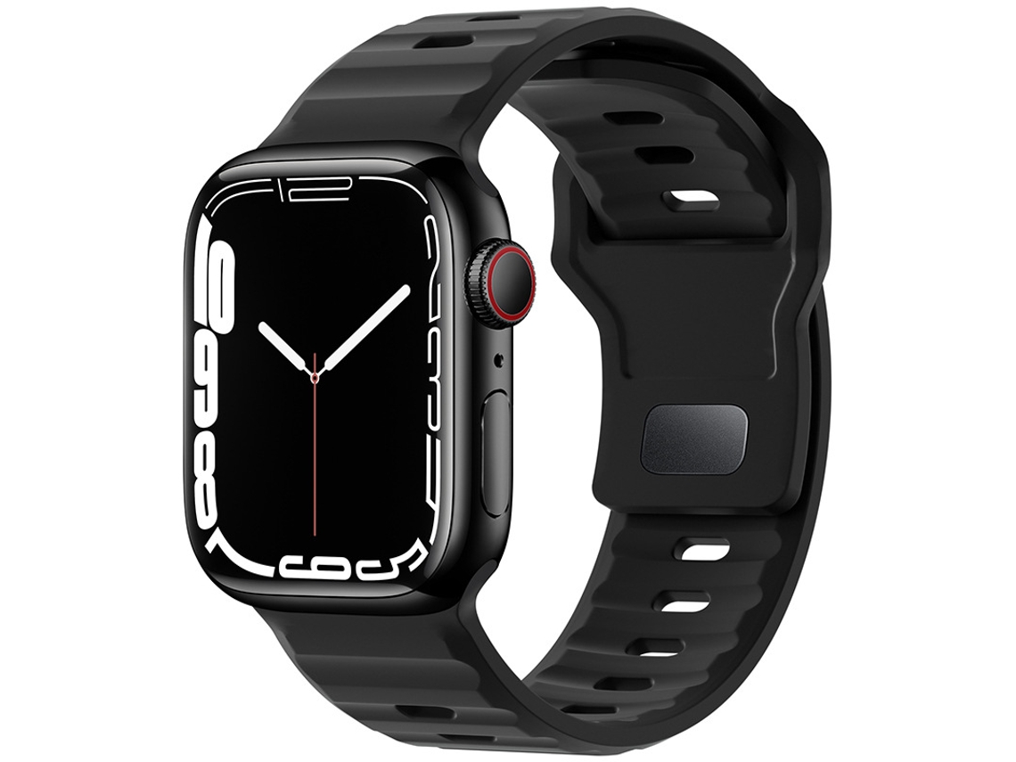 Bracelete Para Apple Watch 42/44/45/46/49mm Preto Cuich