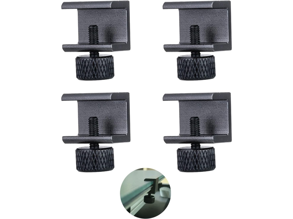 Conjunto De 4 Grampos Para Mesa De Vidro, Prateleira De Vidro, Para Impressora 3d Com Mesa Aquecida Ajustável