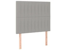Cabeceira Cinza Claro 100x5x118/128 cm MAISON EXCLUSIVE Tecido