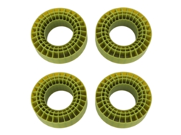 Inserto de Espuma para Pneu Rc 4 Peças 3 Camadas Silicone À Prova D'água Resistente À Temperatura para Carro Rc 1/10 Pneu 1.9 Polegadas Verde S/MARCA